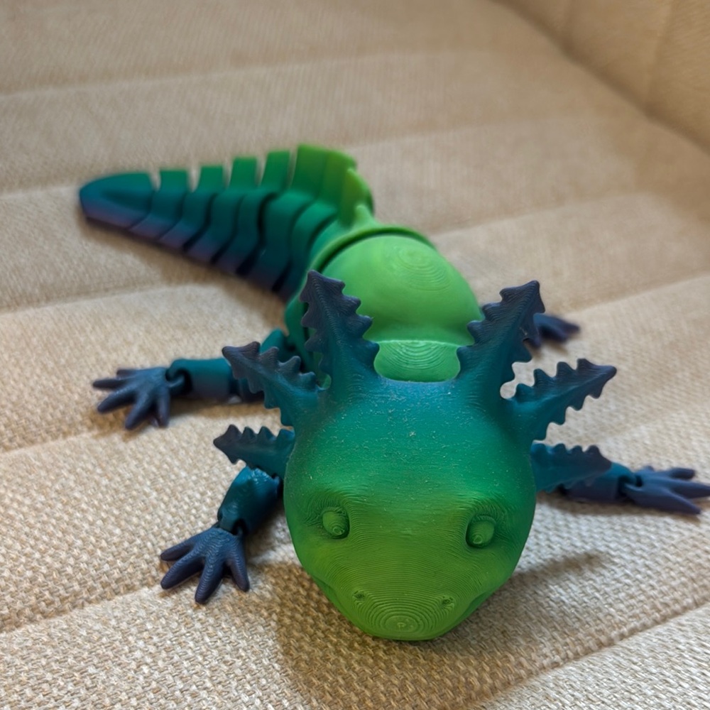 Green and Blue Reptile Toy